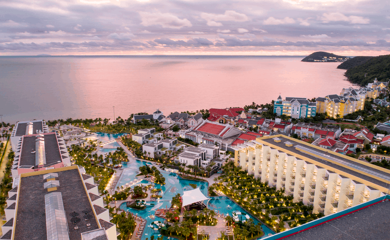 Các resort Sun Group ở Hòn Thơm Phú Quốc có bãi biển riêng