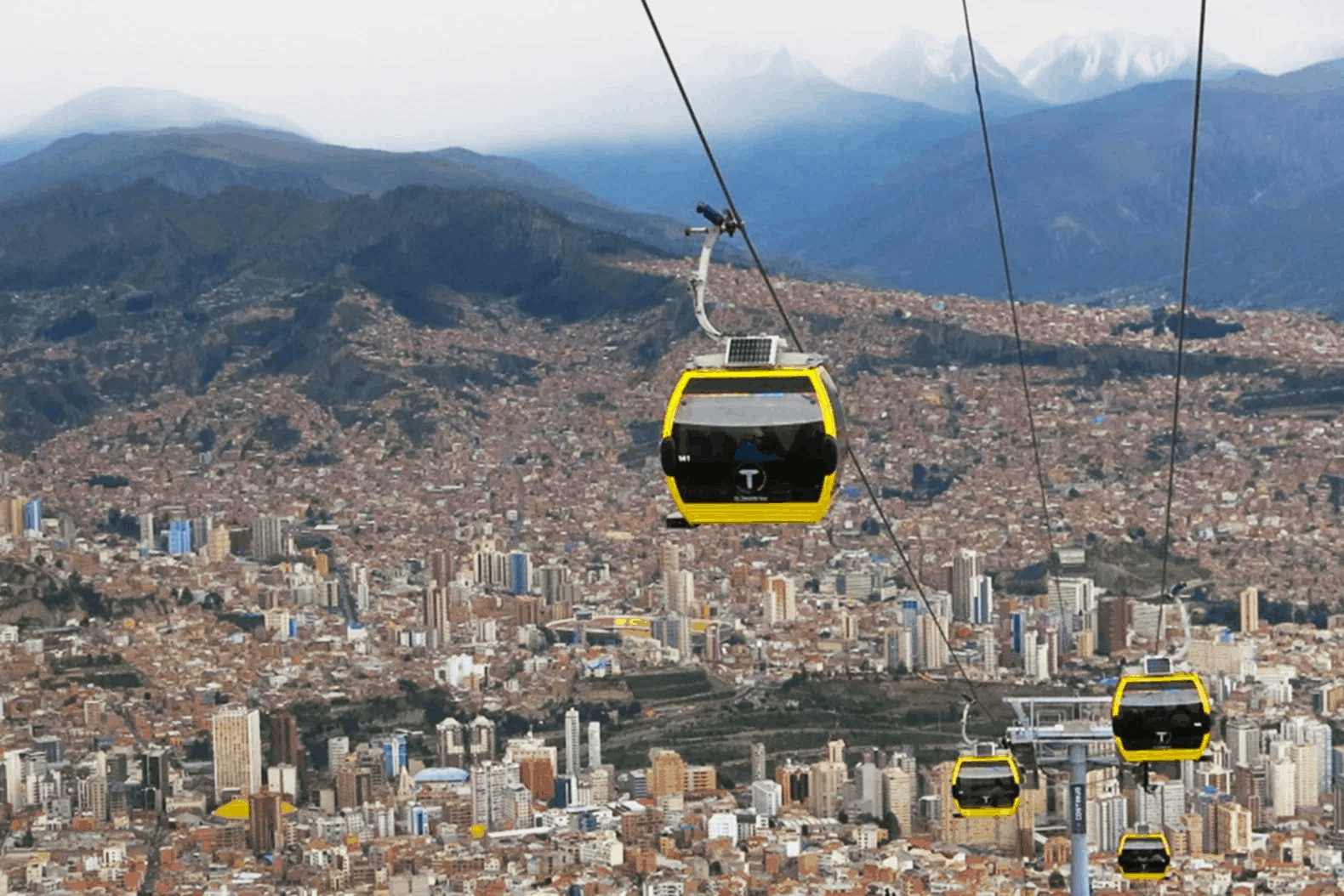 Mi Teleferico cable car opens the whole Andes sightseeing trip from above (collectibles)