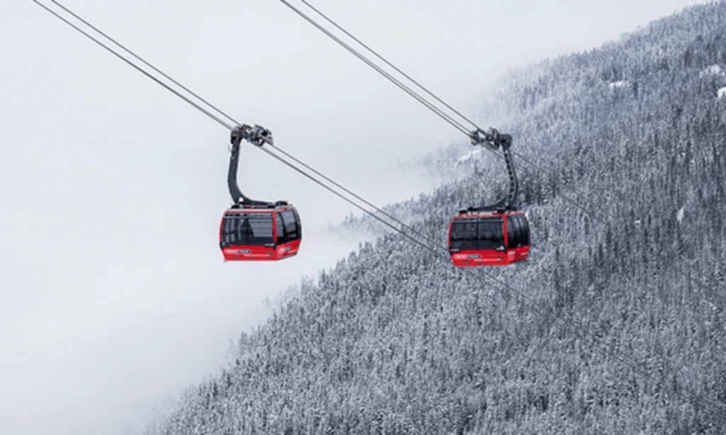 Peak2peak Cable Car Gondola opens the world of white snow (collectibles)