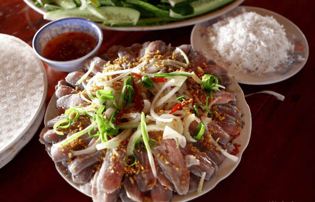 Seafood lovers should not miss the delicious herring salad in Southern Phu Quoc (collectibles)