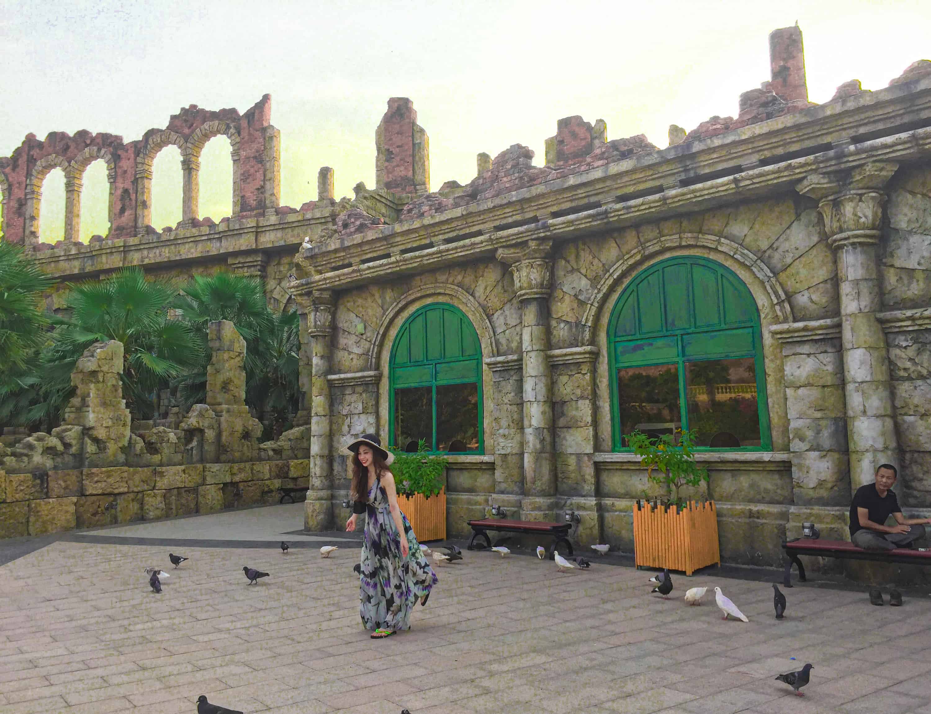 Kiến trúc La Mã đẳng cấp khiến du khách "quên lối về" tại nhà ga An Thới (Fb: Quỳnh Sully)