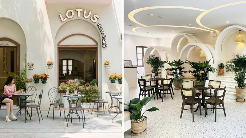 Không gian bên trong Lotus home & cafe