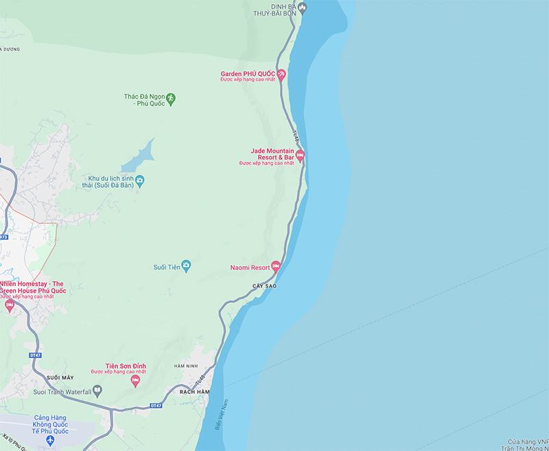 Vị trí Đông đảo Phú Quốc trên bản đồ