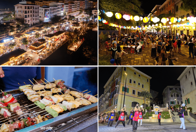 Chợ đêm Vui Phết tại Thị trấn Hoàng Hôn là khu vực hoạt động về đêm sôi nổi và vui nhộn nhất